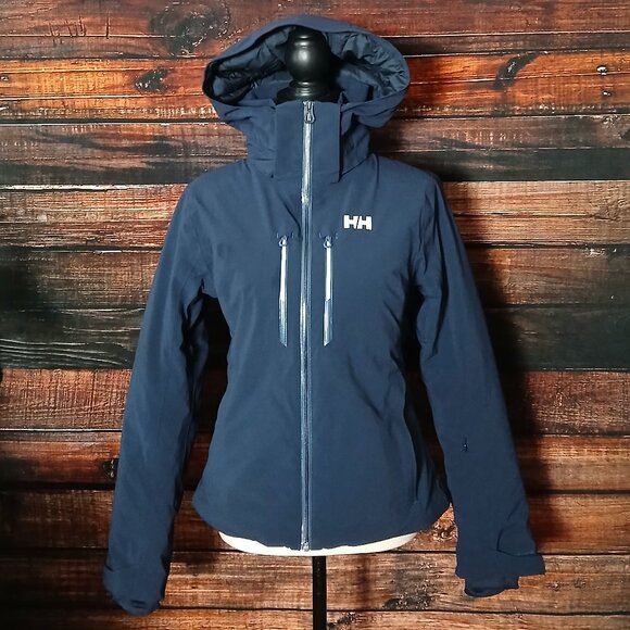 Helly Hansen XS Alphelia Lifaloft Ski Jacket Navy 65676 Waterproof Insulated - Picture 4 of 16